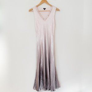 Komarov Two Piece V-Neck Ombre Midi Dress